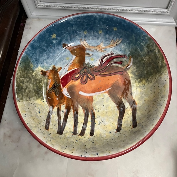 Certified International Susan Winget Christmas Bowls Set of 3 - Picture 6 of 10